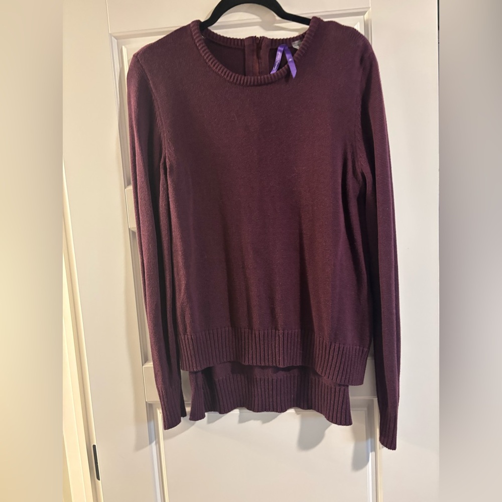 Seraphine Maternity and Nursing Plum Crewneck Sweater